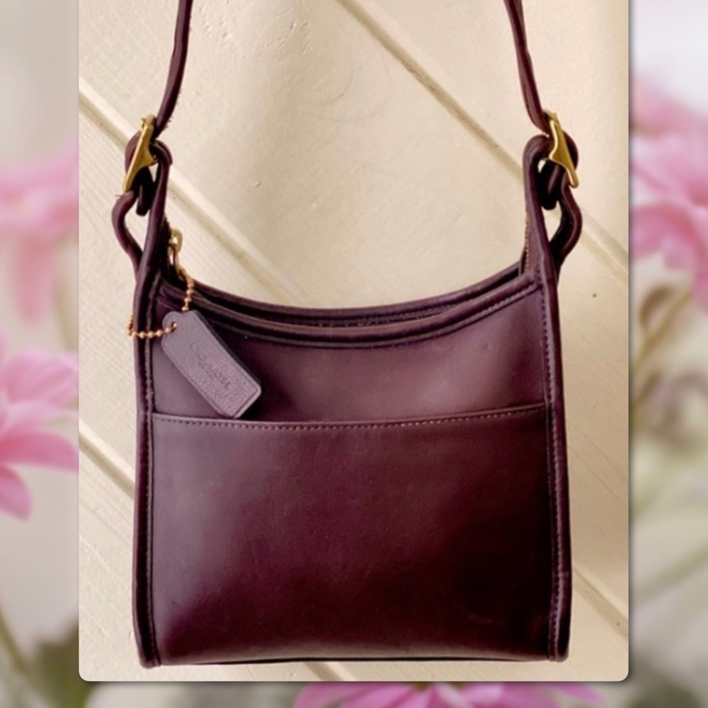 VINTAGE COACH MAHOGANY LEGACY CROSSBODY BAG 9997 - Picture 1 of 15